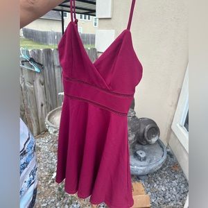 Mi amore red short dress